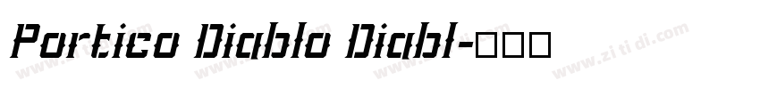 Portico Diablo Diabl字体转换